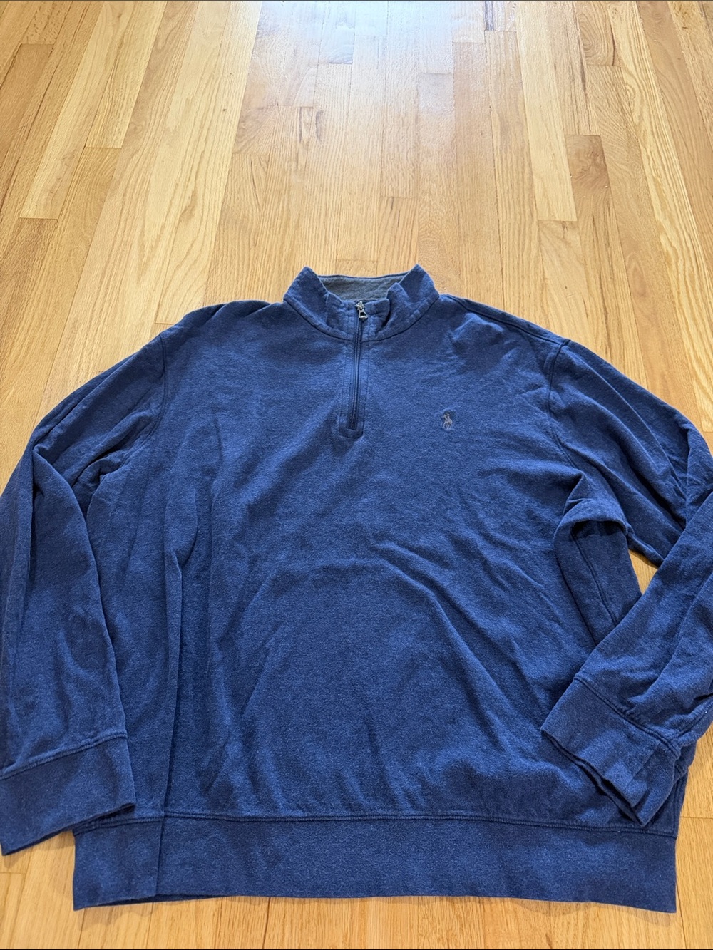Polo Ralph Lauren Navy Blue 1/4 Zip Pullover Sz XL